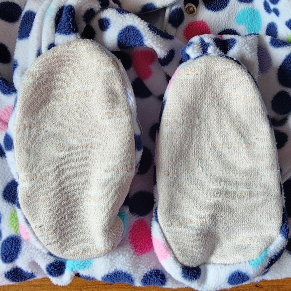 Gerber - Footed Sleeper With Polka Dots Size 6-9 Months - Picture 4 of 5